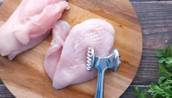 فیله کردن سینه مرغ
